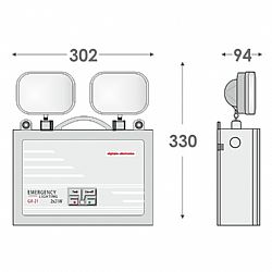 Led Φωτιστικό Ασφαλείας Power Light (Υψηλής ισχύος)