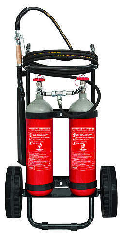 Τροχήλατος Πυροσβεστήρας 10Kg (2×5) CO2