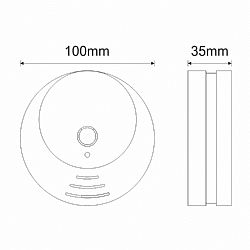 Αυτόνομος ανιχνευτής ορατού καπνού με μπαταρία 9V